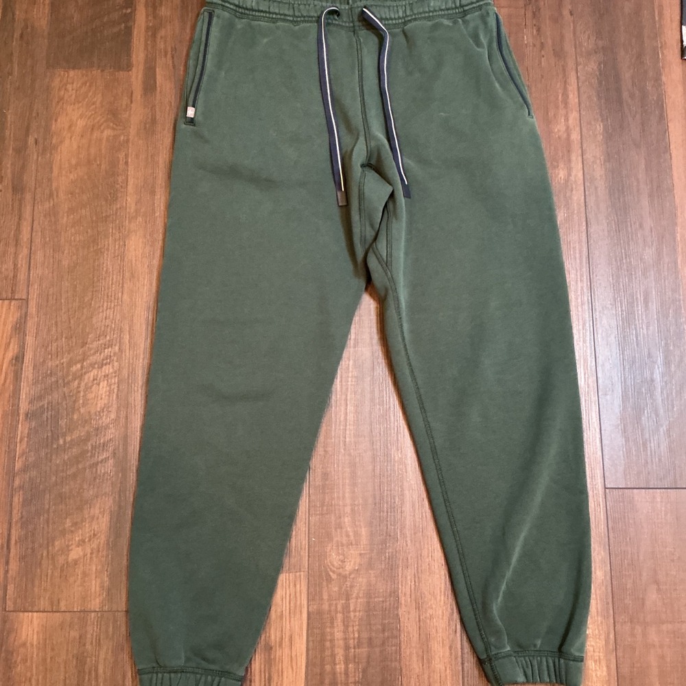 Figs Olive Track Joggers with Contrast Drawstring